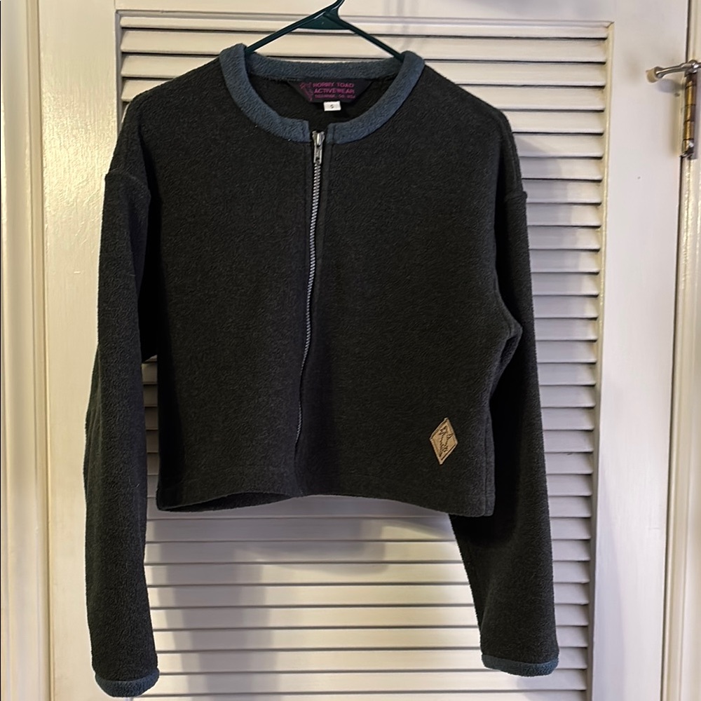Horny Toad Activewear cropped fleece zip-Up Jacket